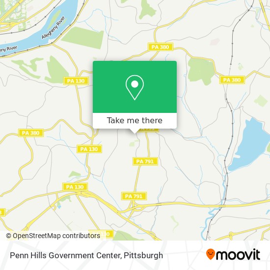 Mapa de Penn Hills Government Center
