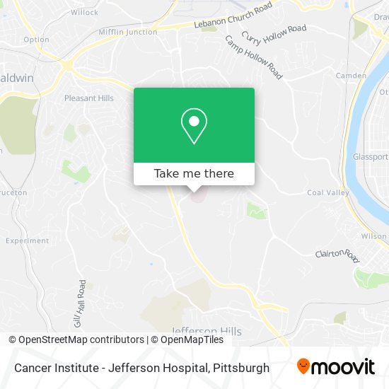 Mapa de Cancer Institute - Jefferson Hospital