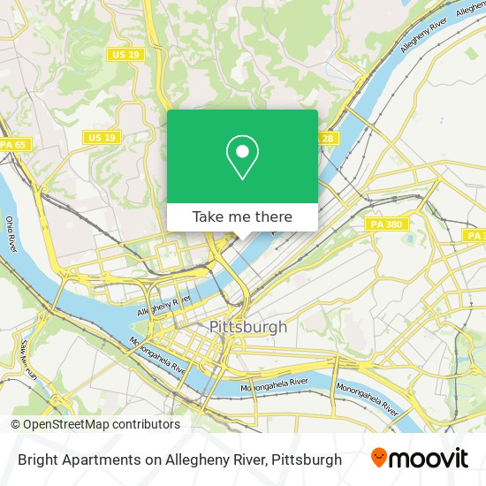 Mapa de Bright Apartments on Allegheny River