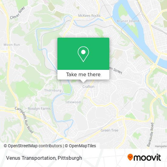 Venus Transportation map