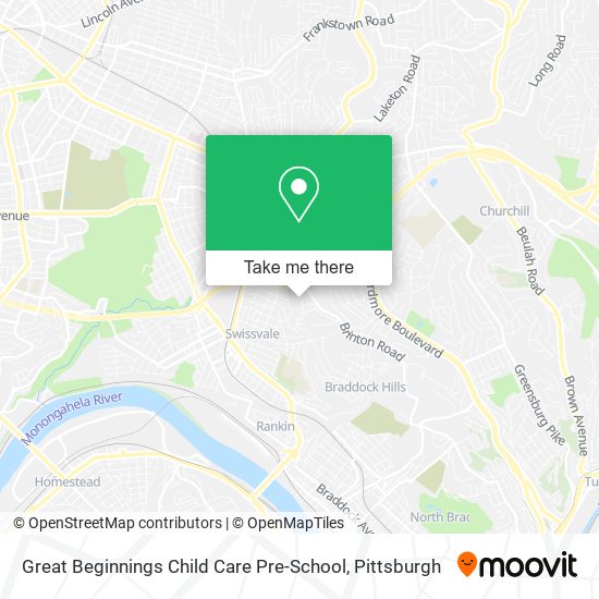 Mapa de Great Beginnings Child Care Pre-School