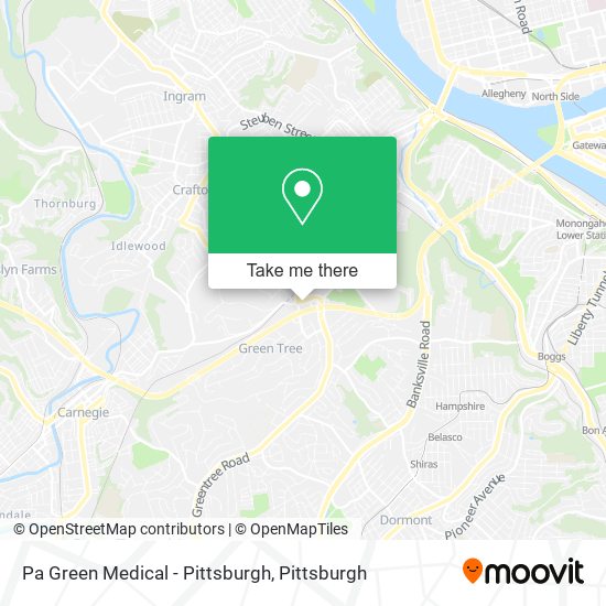 Pa Green Medical - Pittsburgh map