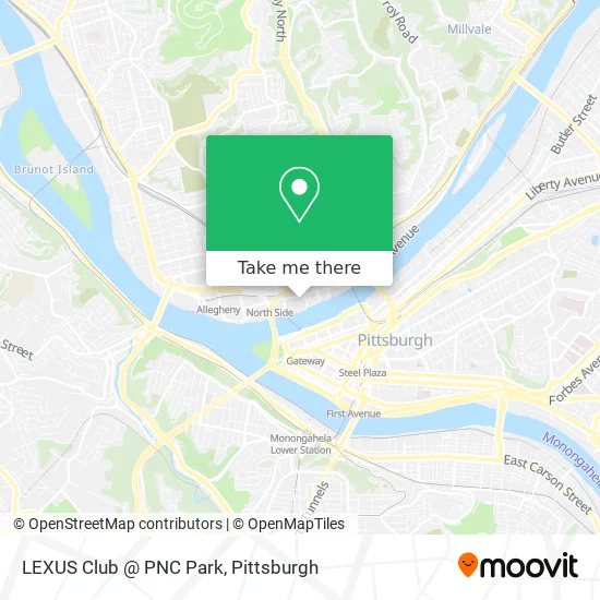 LEXUS Club @ PNC Park map