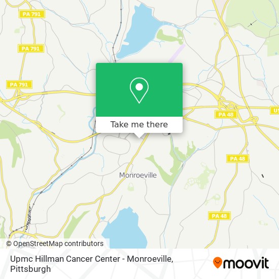 Upmc Hillman Cancer Center - Monroeville map