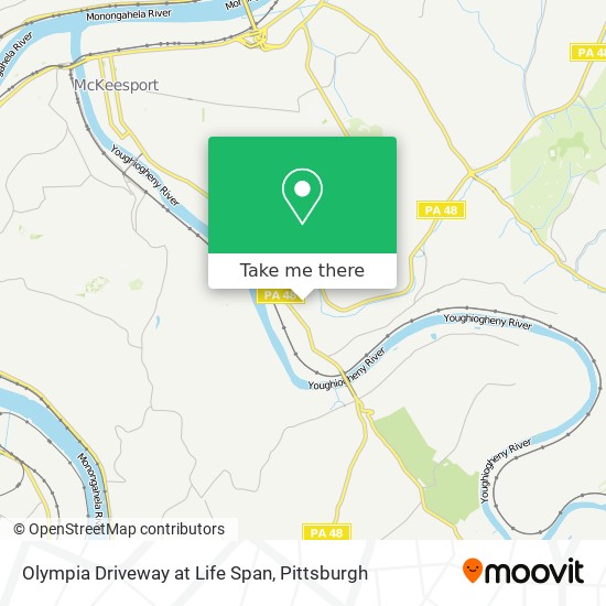 Mapa de Olympia Driveway at Life Span