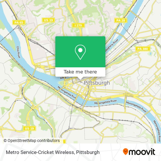 Metro Service-Cricket Wireless map