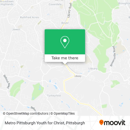 Metro Pittsburgh Youth for Christ map