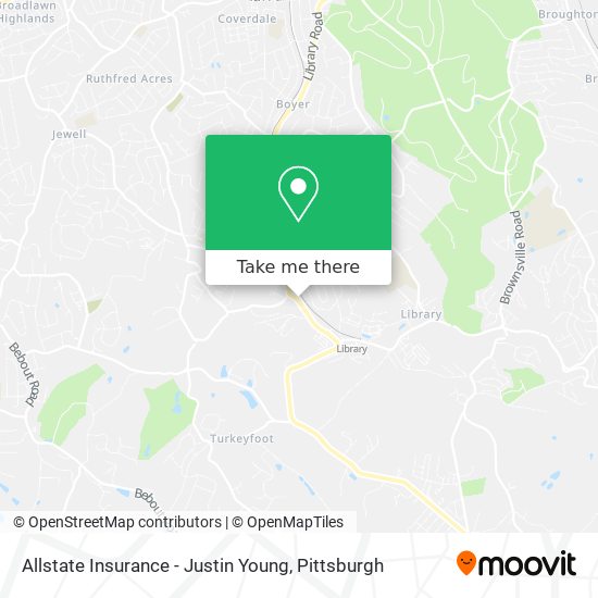Allstate Insurance - Justin Young map