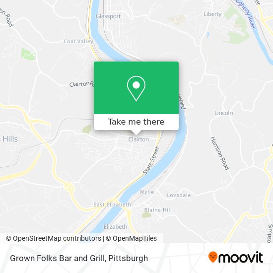 Grown Folks Bar and Grill map