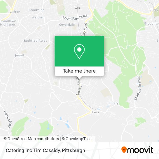 Catering Inc Tim Cassidy map