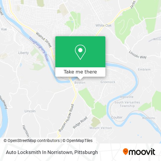 Mapa de Auto Locksmith In Norristown