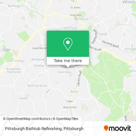 Pittsburgh Bathtub Refinishing map