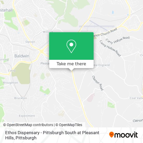 Ethos Dispensary - Pittsburgh South at Pleasant Hills map