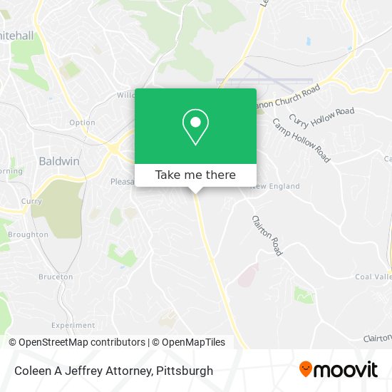 Coleen A Jeffrey Attorney map