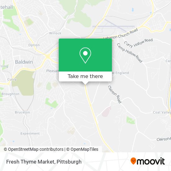 Fresh Thyme Market map