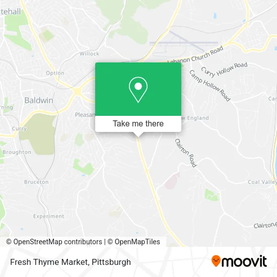 Fresh Thyme Market map