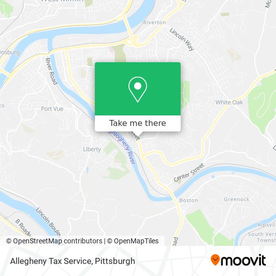 Allegheny Tax Service map