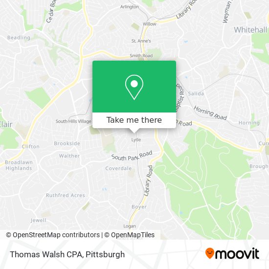 Thomas Walsh CPA map