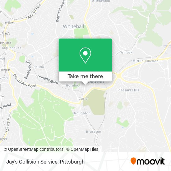 Jay's Collision Service map