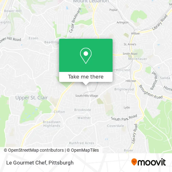 Le Gourmet Chef map