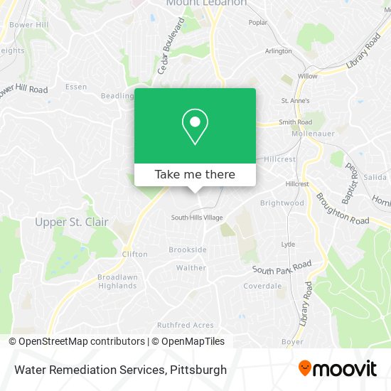 Mapa de Water Remediation Services