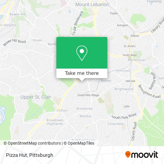 Pizza Hut map