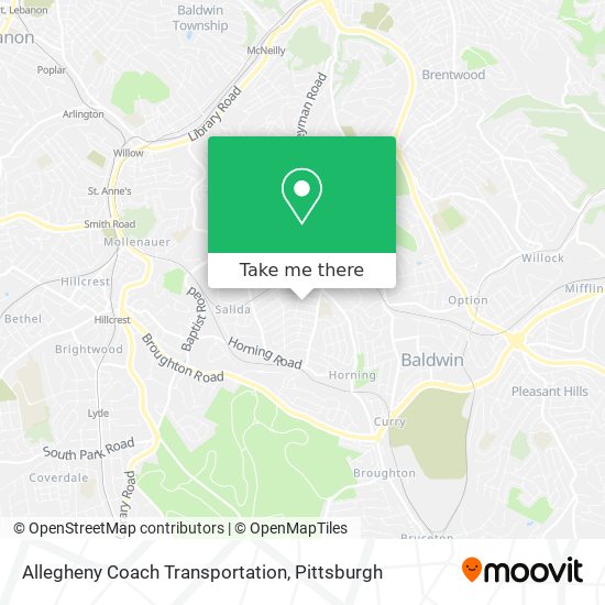 Mapa de Allegheny Coach Transportation