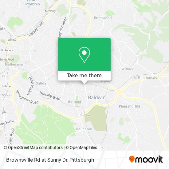 Mapa de Brownsville Rd at Sunny Dr