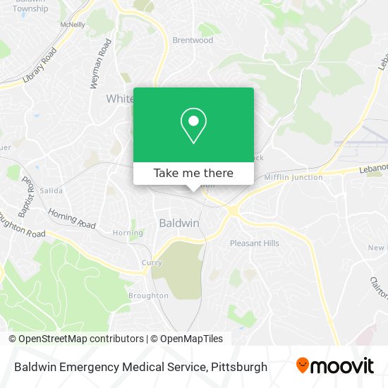 Baldwin Emergency Medical Service map