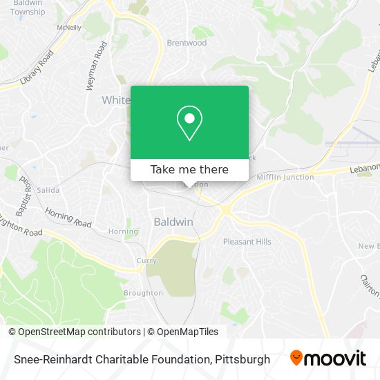 Snee-Reinhardt Charitable Foundation map