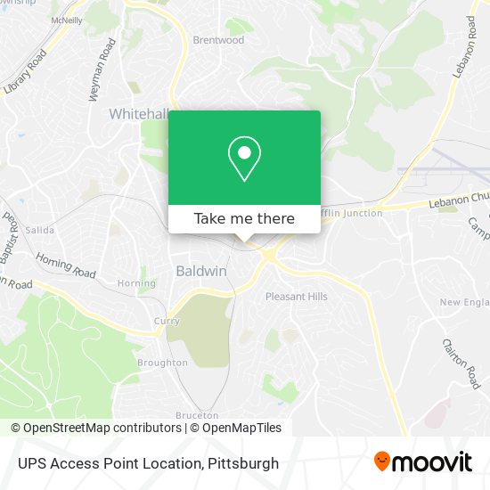 UPS Access Point Location map