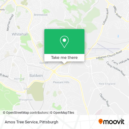 Amos Tree Service map