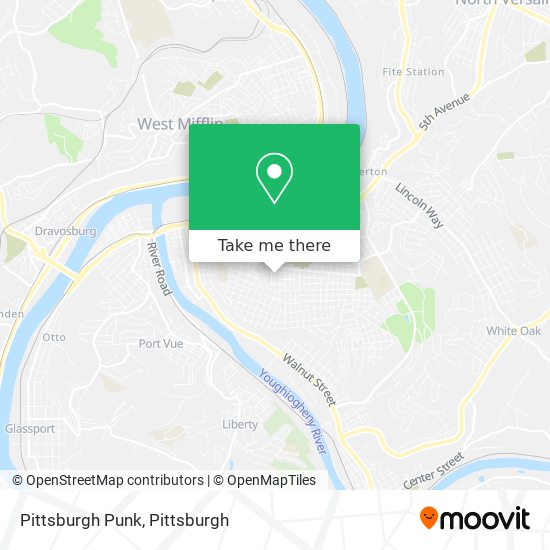 Pittsburgh Punk map