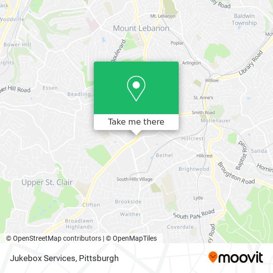 Jukebox Services map