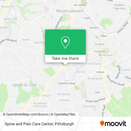 Spine and Pain Care Center map