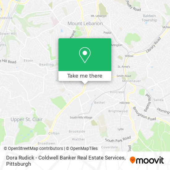Mapa de Dora Rudick - Coldwell Banker Real Estate Services