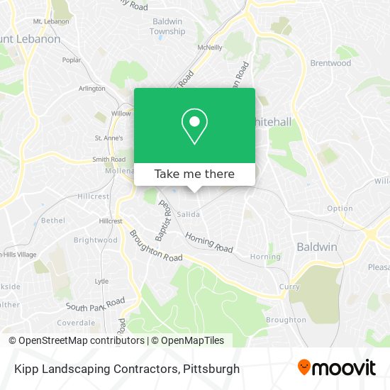 Kipp Landscaping Contractors map