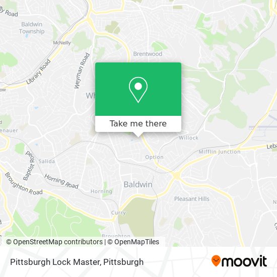 Pittsburgh Lock Master map