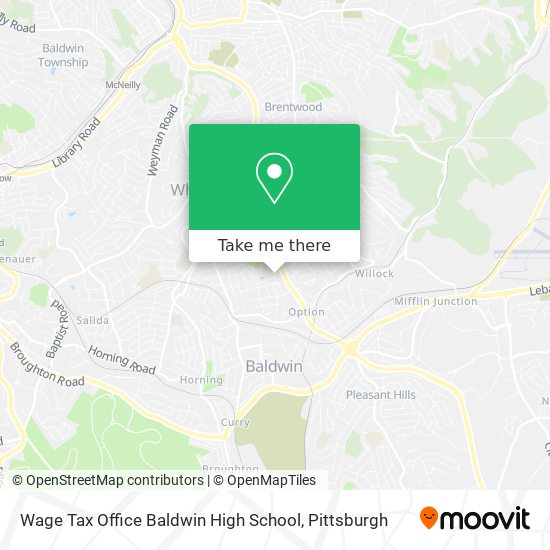 Mapa de Wage Tax Office Baldwin High School