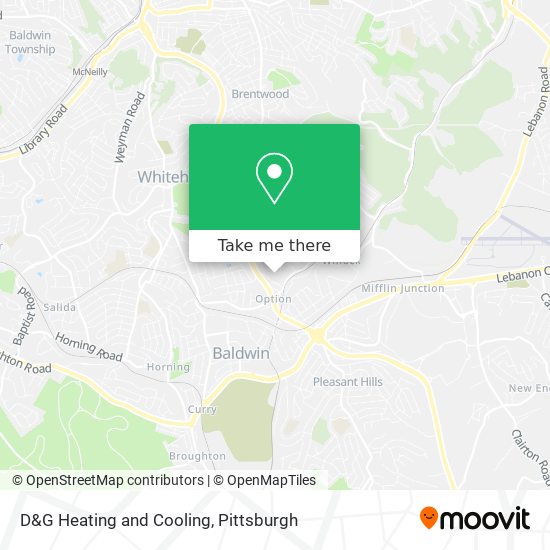 D&G Heating and Cooling map