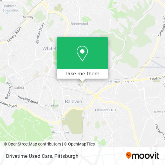 Drivetime Used Cars map