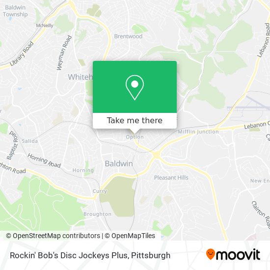 Rockin' Bob's Disc Jockeys Plus map