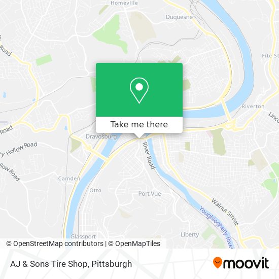 Mapa de AJ & Sons Tire Shop