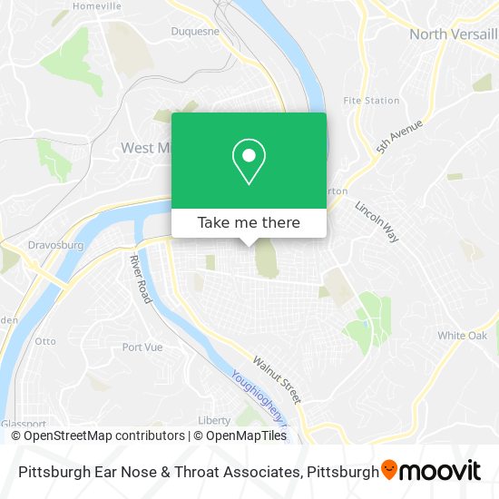 Pittsburgh Ear Nose & Throat Associates map