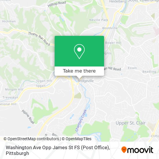 Mapa de Washington Ave Opp James St FS (Post Office)