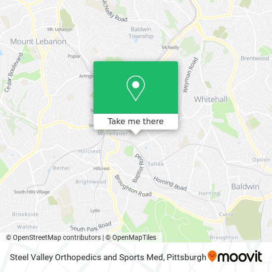 Mapa de Steel Valley Orthopedics and Sports Med