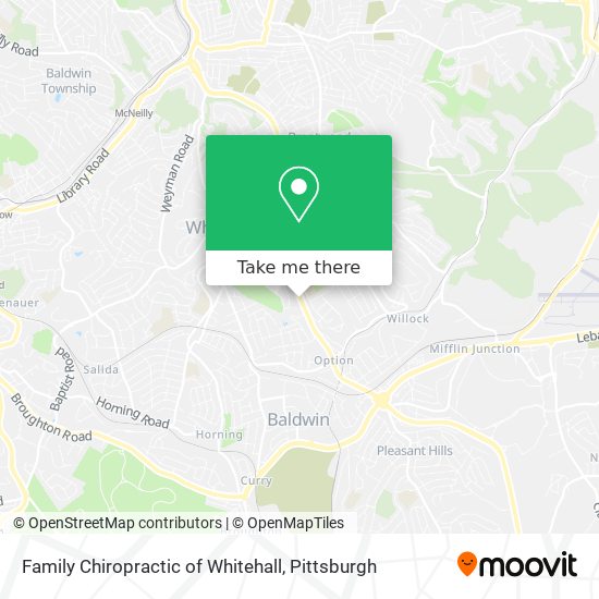 Family Chiropractic of Whitehall map