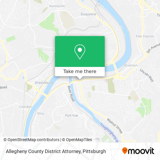 Mapa de Allegheny County District Attorney