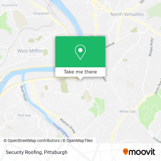 Security Roofing map