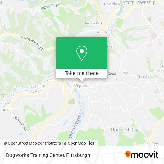 Dogworks Training Center map